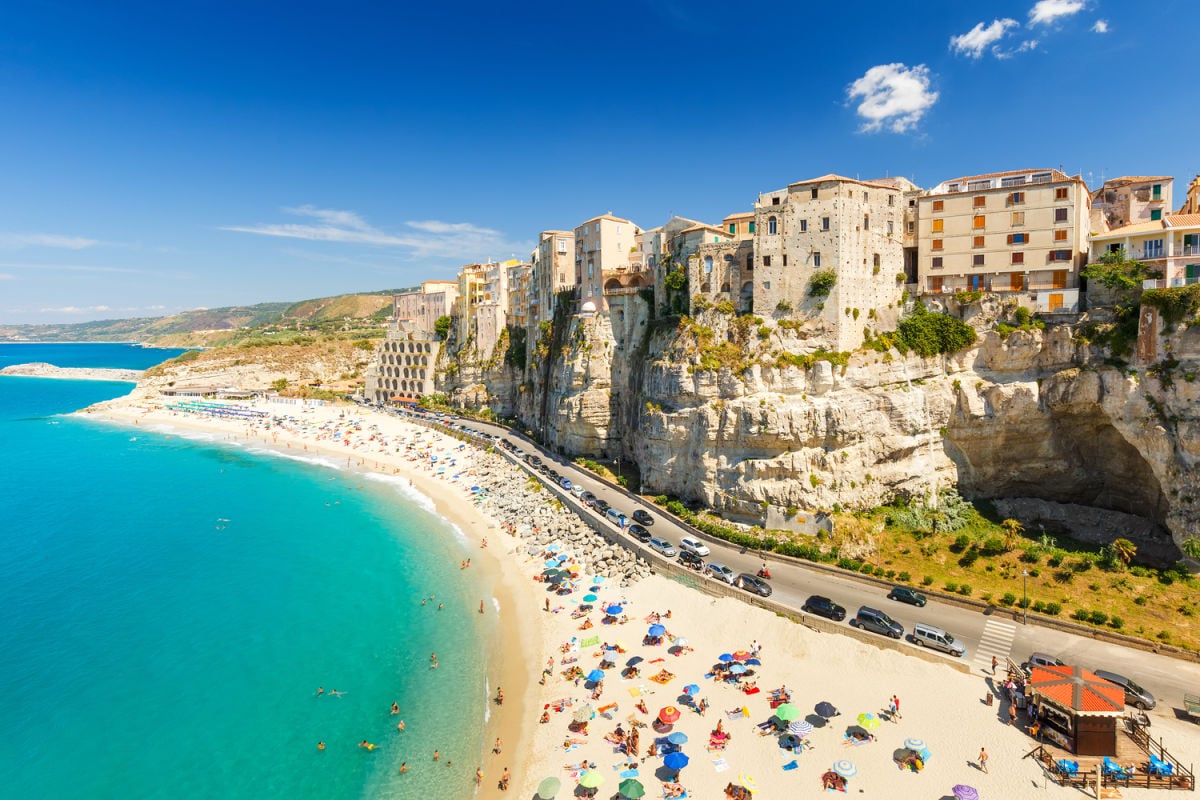 Stunning beach in Tropea, Italy