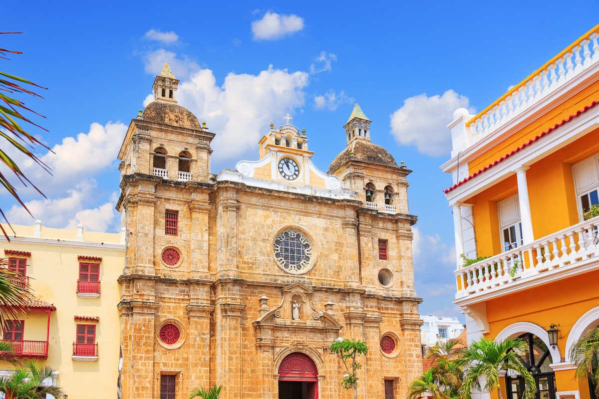 Colonial Church In Cartagena, Colombia