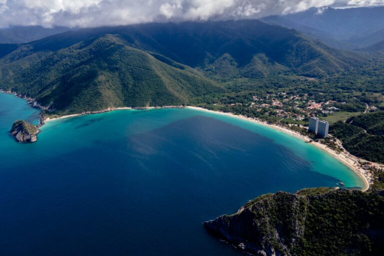 Beautiful beach on the Venezuelan coast