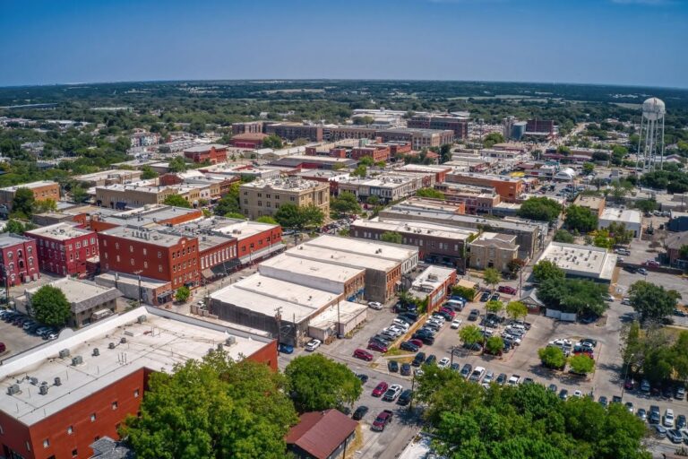 Aerial view of McKinney, TX